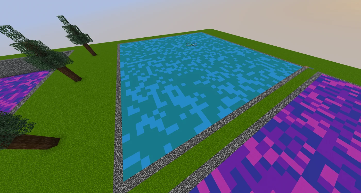 Island mines placed side by side on an island